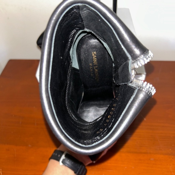 Saint Laurent | JANIS 80mm | Seta Calf Nero | 38 - Picture 6 of 13